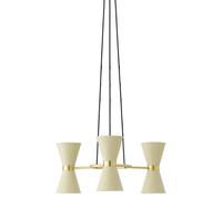 Audo Copenhagen Lámpara de araña Collector 3 Crema