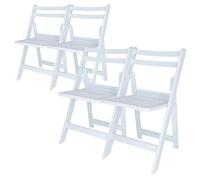ARANAZ S.L. MANUFACTURAS DE LA MADERA Set 4 sillas Plegables ELO 44x39x78,5cm Color Blanco