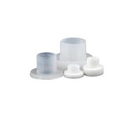 Arandela de nailon en forma de T, manguito de eje cóncavo-convexo de plástico, arandela escalonada de partículas aisladas M2M3M4M6M8M10M12(White,100pcs M5X6X10)