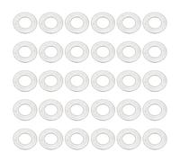 Arandela plana de acero inoxidable 304, paquete de 30 arandelas de metal de grosor M10, arandelas pequeñas para tornillos, pernos surtidos (10 x 20 x 1 mm)