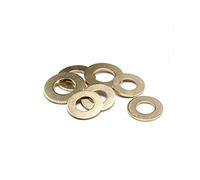 Arandela Plana Latón M2-M20 Tamaños Surtidos 0.4-1.2mm | Arandelas planas for tornillos Pernos Tuercas Hardware marino industrial(M5x10x0.8(50Pcs))
