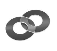 Arandelas planas Arandelas de sellado planas aislantes PVC M1.2-M12, espesor 0.3 mm, 300 unidades(Hard,M10(OD20) 100pcs)