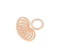 Arandelas planas de cobre 30-100Pc M4 M5 M6 M8 M10 M12 M14 M16 M18 M20 M22 M24 Arandela de cobre anillo sellado junta plana arandelas aplastamiento for perno tornillo