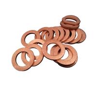 Arandelas planas de cobre 50/100 Uds M3 M4 M5 M6 M8 M10-M30 Arandela de cobre juntas sellado anillo plano sello tapones sumidero arandelas espaciadoras planas sujetador