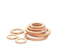 Arandelas planas de cobre Arandelas de sellado cobre métricas: M3 M4 M5 M6 M7 M8 M9 M10 planas tapón sumidero