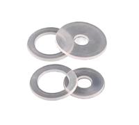 Arandelas planas de nailon M2-M22 Arandela plana de plástico Plástico duro redondo(M5x15x0.9(100pcs))