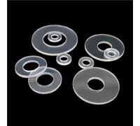 Arandelas Planas de PVC Arandela Plana M1.6-M12 Duro Suave 200 Piezas(Soft 100 pieces,M10x20x1mm)