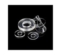 Arandelas planas de PVC Junta aislante Espaciador Arandela plana Plástico PVC Paquete de 50/100/200 piezas M1.2 a M12(Soft,M4*10 * 0.5(100Pcs))