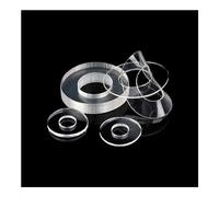 Arandelas planas de PVC Junta aislante plástico Arandela plana Espaciador Suave/Duro M1.2-M12 50/100/200 Uds(Soft,M8*12 * 0.5(100Pcs))