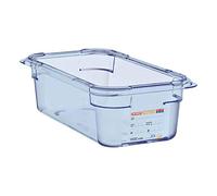 Araven GP575 GN1/4 ABS - Recipiente para alimentos (100 mm), color azul