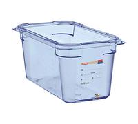 Araven GP576 GN1/4 ABS - Recipiente para alimentos (150 mm), color azul