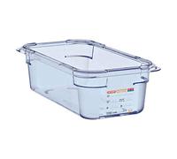 Araven GP579 GN1/3 - Recipiente para alimentos (100 mm), color azul