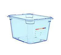 Araven GP586 ABS GN 1/2 contenedor de almacenamiento de alimentos, 200 mm x 325 mm x 265 mm, color azul