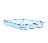 Araven GP588 ABS GN 1/1 contenedor de almacenamiento de alimentos, 65 mm x 530 mm x 325 mm, color azul