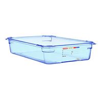 Araven GP589 ABS GN 1/1 contenedor de almacenamiento de alimentos, 100 mm x 530 mm x 325 mm, color azul