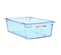 Araven GP590 ABS GN 1/1 contenedor de almacenamiento de alimentos, 150 mm x 530 mm x 325 mm, color azul