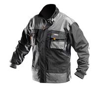 Arbeitsjacke - Abrigo negro/gris