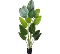 Árbol artificial de aves del paraíso, de 1829 mm de altura, planta falsa con maceta, ideal para interiores