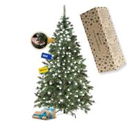 Árbol de Navidad Artificial 180 cm, Pino nevado con piñas Reales SPRINGOS