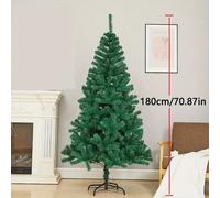 Árbol de Navidad Artificial. Árbol artificial navideño Economico, Árbol de Hoja PET, Árbol verde Navidad, 60cm 90cm 120cm 150cm 180cm 210cm Arbol barato Decoración Hogar, Jardin, Centro Comercial, Res