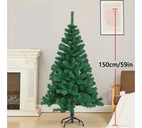 Árbol de Navidad Artificial. Árbol artificial navideño Economico, Árbol de Hoja PET, Árbol verde Navidad, 60cm 90cm 120cm 150cm 180cm 210cm Arbol barato Decoración Hogar, Jardin, Centro Comercial, Res