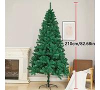 Árbol de Navidad Artificial. Árbol artificial navideño Economico, Árbol de Hoja PET, Árbol verde Navidad, 60cm 90cm 120cm 150cm 180cm 210cm Arbol barato Decoración Hogar, Jardin, Centro Comercial, Res