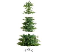 Árbol de Navidad artificial de 7.5 pies, preiluminado con 700 luces LED blancas y 1319 puntas