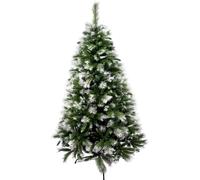 Árbol de Navidad Artificial Extra Relleno Navidad 150cm 180cm 210cm 240cm - Abeto de Doble Hojas Combinadas con Soporte Metálico - Calidad Premium y Seguro para Niños y Mascotas - Fácil Instalación - 