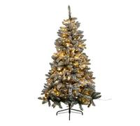 Árbol De Navidad Artificial Flocado Luminoso Snow Lord H.210cm - Feeric Lights & Christmas