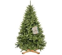 Árbol de Navidad artificial | Premium Royal | Madera de abeto del Cáucaso | 220 cm | Sin luces | Base de madera