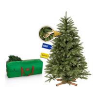 Árbol de Navidad artificial ROYAL TREES de 180 cm - Abeto escandinavo artificial, árbol de Navidad denso con 624 puntas, árbol de abeto realista grande incl. soporte de madera estable y bolsa de