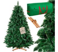 Árbol de Navidad artificial Royal Trees® de 180 cm, con forma de pino y con 556 puntas muy densas. Árbol de abeto de alta calidad, muy realista, que incluye un soporte de madera y una bolsa de almacen