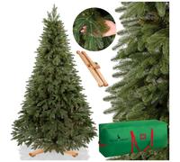 Árbol de Navidad artificial Royal Trees® de 210 cm, con diseño de pino escandinavo y 813 puntas. Árbol de abeto de alta calidad, que incluye un soporte de madera y una bolsa de almacenamiento