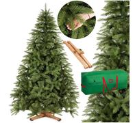 Árbol de Navidad artificial Royal Trees® de 220 cm – Abeto escandinavo | árbol de Navidad denso | Abeto de alta calidad que incluye soporte de madera y bolsa de almacenamiento