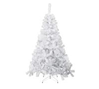 Árbol de Navidad Blanco Artificial Material PVC Soporte de Metal 150/180/210/240cm