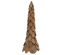 Árbol De Navidad Marrón 111 Cm Madera De Teca Maciza Vidaxl