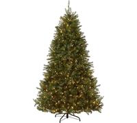 Árbol de Navidad Preiluminado, Árboles de Navidad Artificiales con Puntas de Ramas de PE y PVC, 180cm y 210cm, Decoración Navideña para el Hogar y la Oficina