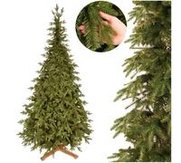 Árbol de Navidad Royal Trees® de 240 cm: Abeto artificial de alta calidad, con un aspecto denso y realista. Árbol de Navidad de abeto de lujo, muy similar a uno natural, que incluye un soporte de made