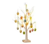 Árbol de Pascua con huevos - Decoración de ramas flexibles con LED,60 cm de Pascua alimentados por pila y por USB, para la habitación del niño, la noche, la chimenea, las y el