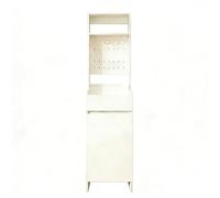 Árbol de pasillo con almacenamiento de zapatos, solución multiusos para entrada y vestíbulo, elegante diseño blanco (40 x 35 x 200 cm) para pasillo organizado
