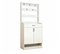 Árbol de pasillo extragrande de granja, armario multiusos para entrada y sala de estar, elegante solución de almacenamiento en gris, ideal para organizar abrigos y zapatos