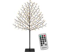Árbol LED tipo cerezo 220 luces blanco cálido 220cm