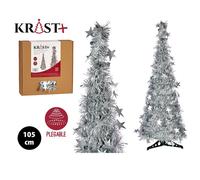 Arbol navidad 105 cm espumillon plata 90666