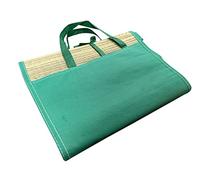 ARBUTUS Alfombra de Playa con asa de Transporte y Compartimento para Guardar Libro, Gafas de Sol, Crema Solar, Ideal para Piscina o Jardin (170x60cm, Verde)