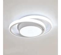 Arcadia Plafon Led Techo Moderno Redondo con Luz Blanco Natural - Lampara Dormitorio Salón Baño Cocina Pasillo - 4500K 2000 Lúmenes 20W 28 cm - Modelo Nyssa