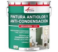 ARCANE INDUSTRIES Pintura anticondensación y antimoho para paredes húmedas ARCASCREEN - 1212-2,5 L Blanco