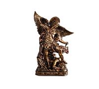 Árcangel San Miguel figura 100 cm. jefe de la milicia celestial imagen resina color bronce