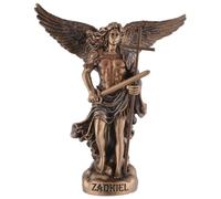Arcángel Zadkiel, ángel de la gracia, miniatura, piedra artificial, pintado a mano con pintura dorada, colección Veronese, 708-78396