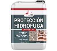 ARCAREPEL - 255 hidrófugo, oleorepelente, impermeabilizante y antimanchas para paredes, terrazas, tejados y fachadas - 20 L (hasta 100 m²) - ARCANE INDUSTRIES