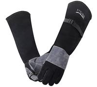 ARCCAPTAIN Guantes de Soldadura de Cuero 60 cm, Resistentes al Calor
